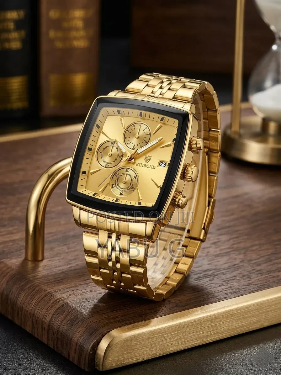 Binbond Chronograph Watch Features a Distinct Square Case Design