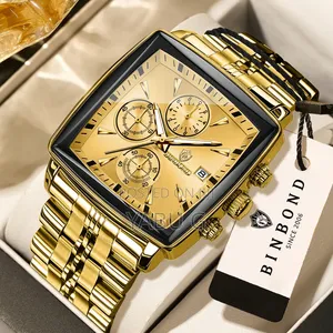Binbond Chronograph Watch Features a Distinct Square Case Design