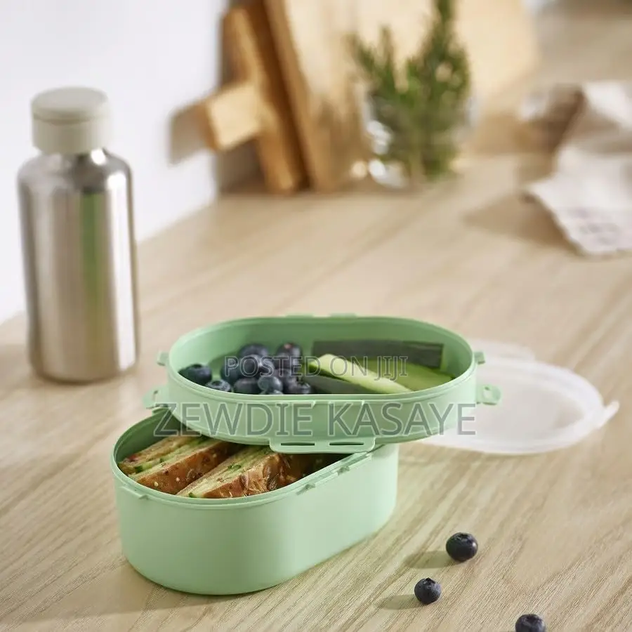 IKEA UTBJUDA Stackable Lunch Box for Dry Food, Light Green