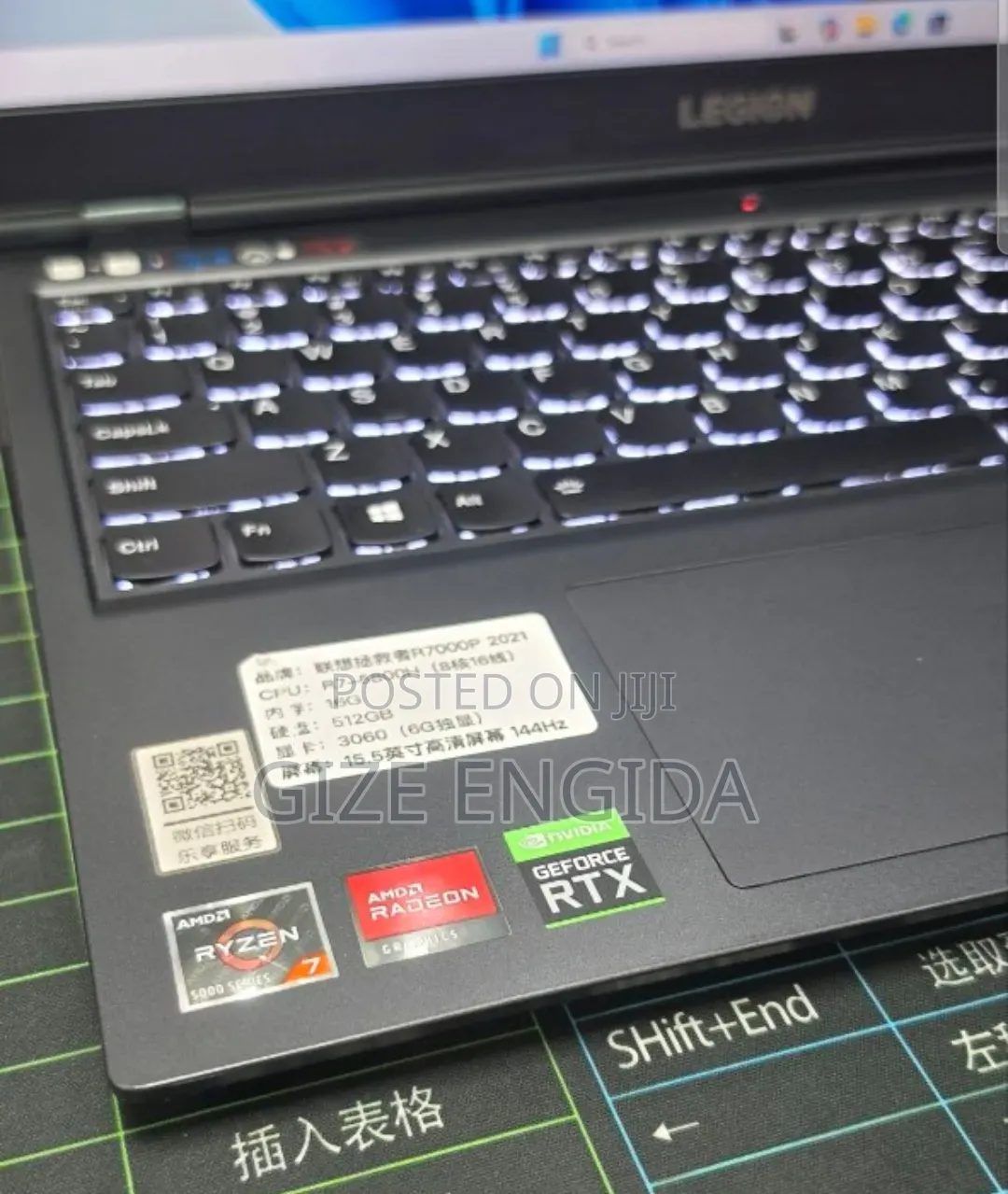New Laptop Lenovo Legion 5 16GB AMD Ryzen 7 SSD 512GB