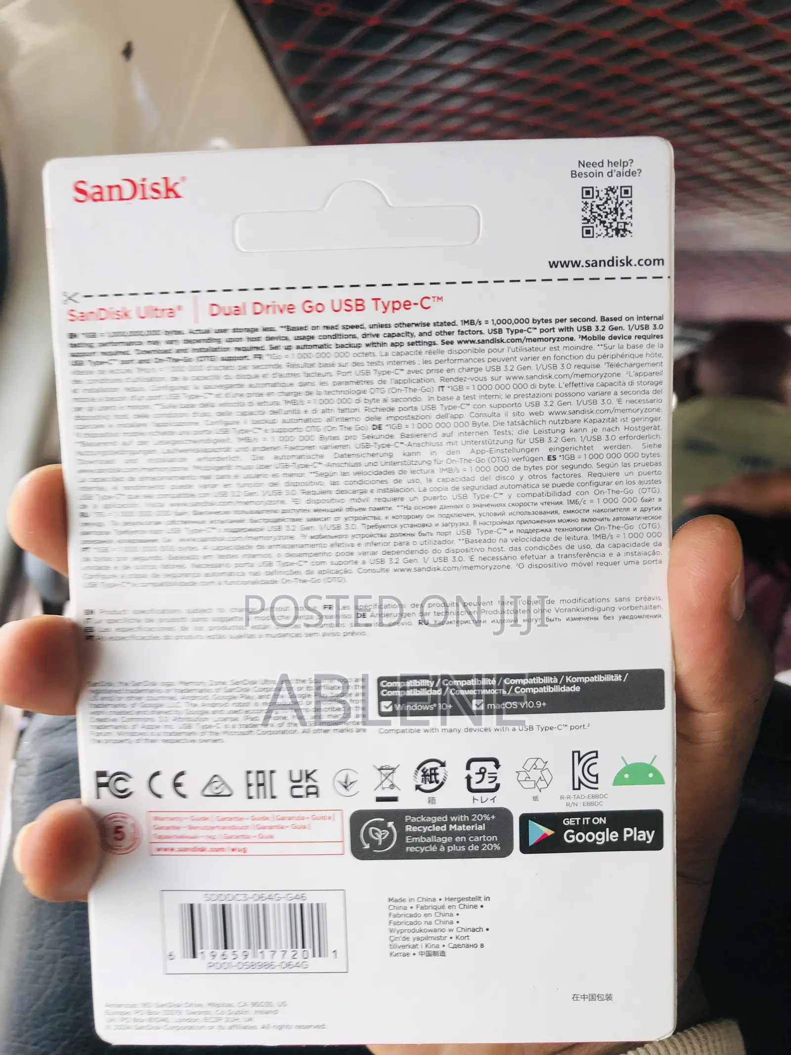 64gb SanDisk Ultra Dual Drive USB Type-C Flash Drive