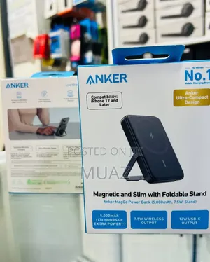 Anker MagGo Power Bank (5,000mAh, 7.5W, Stand) Capacity: 5,000mAh
