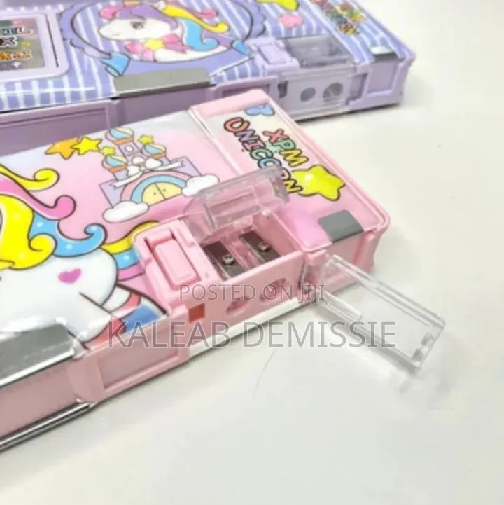 Fancy Pencil Box With Calculator for Kids School