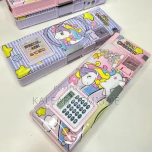 Fancy Pencil Box With Calculator for Kids School