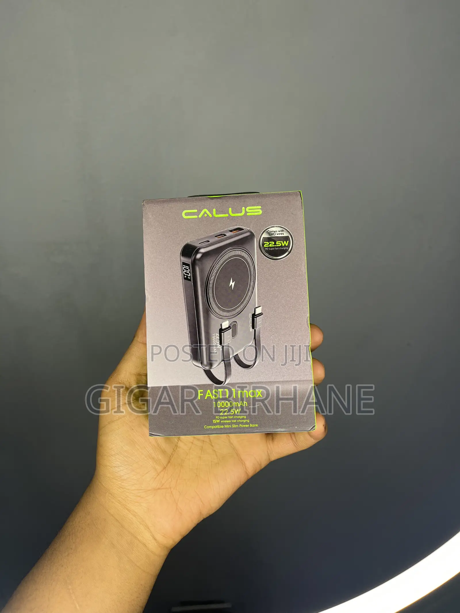 CALUS 10,000mAh Wireless Cable Power Bank