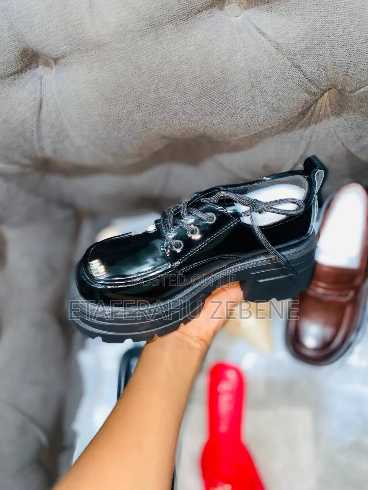Beau Today Penny Loafers for Women Lug Sole Chunky Slip on Shoes