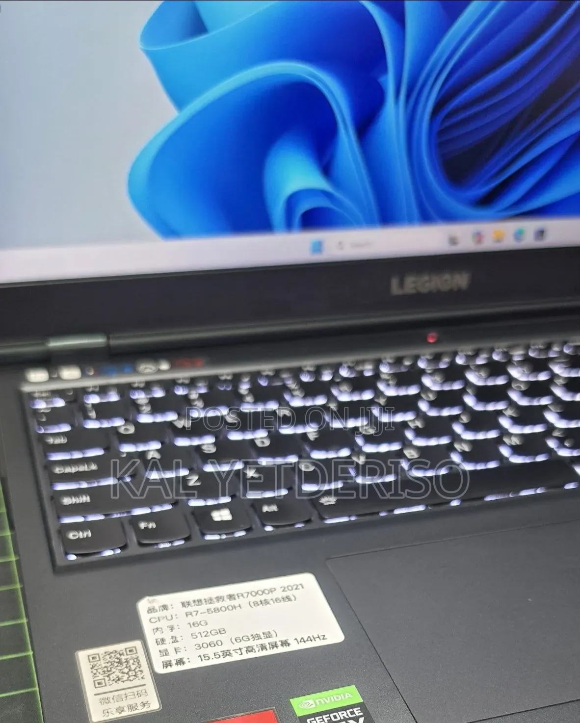 New Laptop Lenovo Legion 5 16GB AMD Ryzen 7 SSD 512GB