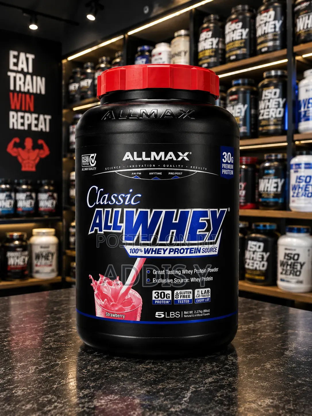ALLMAX ALLWHEY Strawberry – 5 LBS Premium Whey Protein