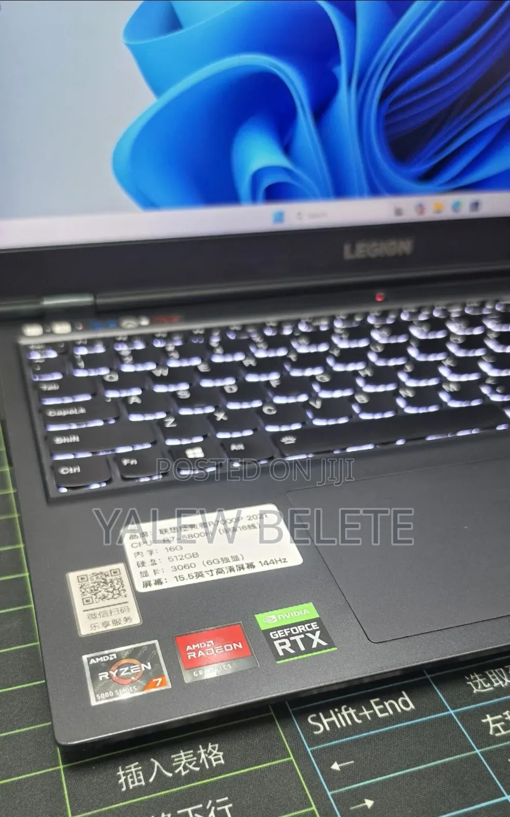 New Laptop Lenovo Legion 5 16GB AMD Ryzen 7 SSD 512GB