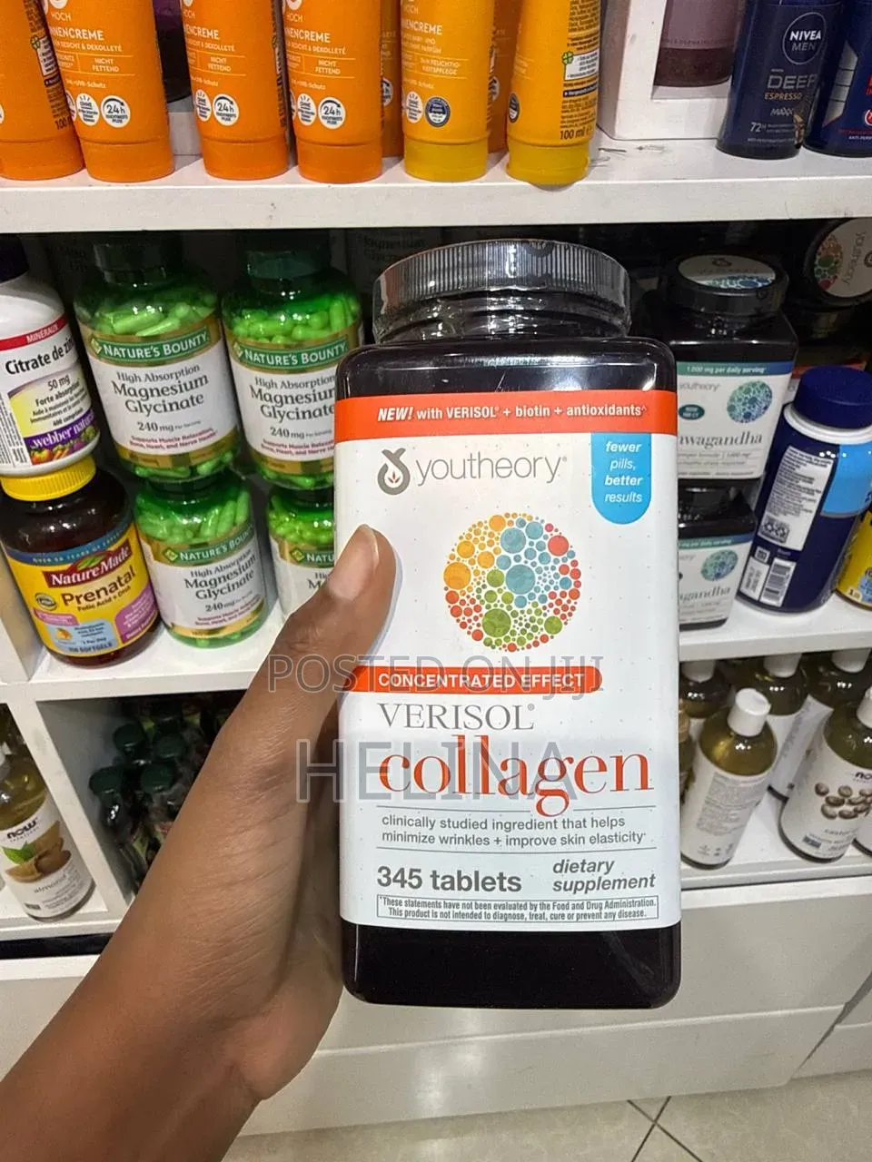 Youtheory Verisol Collagen 345 Tablets Fewer Pills Better Results