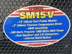 Yamaha Sm 15v Speakers
