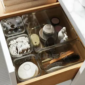 IKEA VISSLAAN Box With Lid, Set of 5 Grey