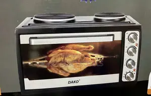 DAKO Mini Oven 45L Electric Oven With Double Hot Plates – 3200W
