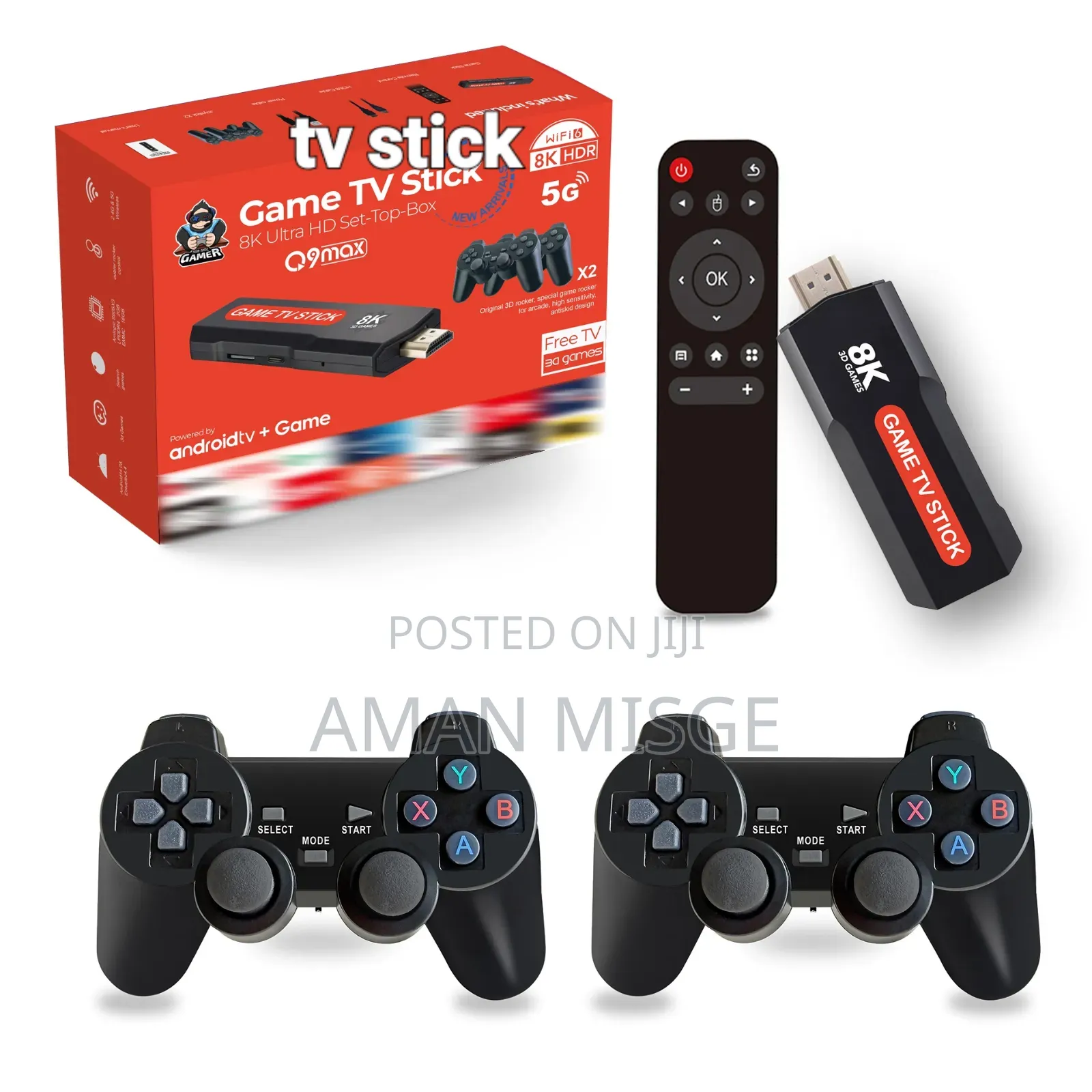 Game ያለው TV ስማርት ማድረጊያ (Game TV Smart Stick)