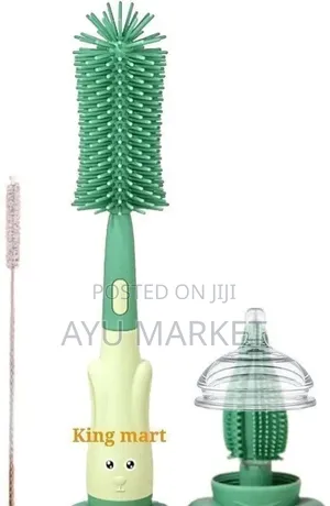 3in1 Silicone Bottle Cleaning Brush
 ሲልክን ጡጦ ብሩሽ