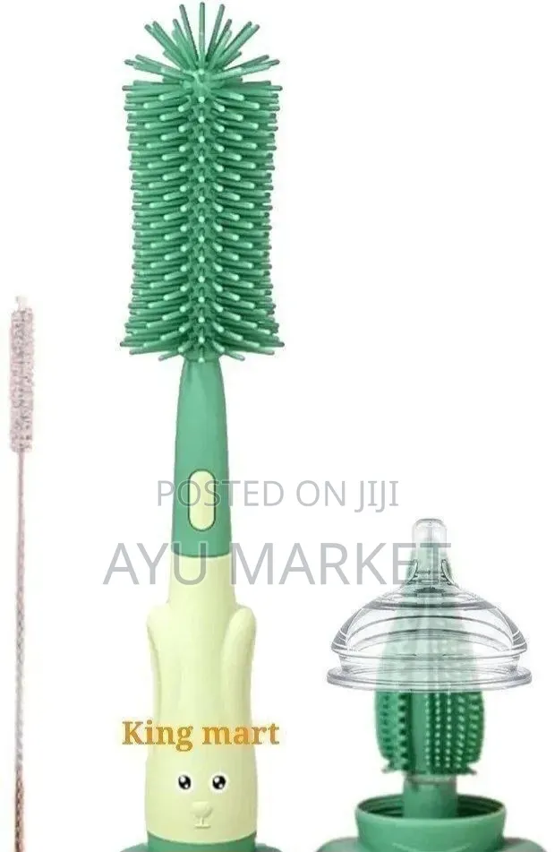 3in1 Silicone Bottle Cleaning Brush
 ሲልክን ጡጦ ብሩሽ