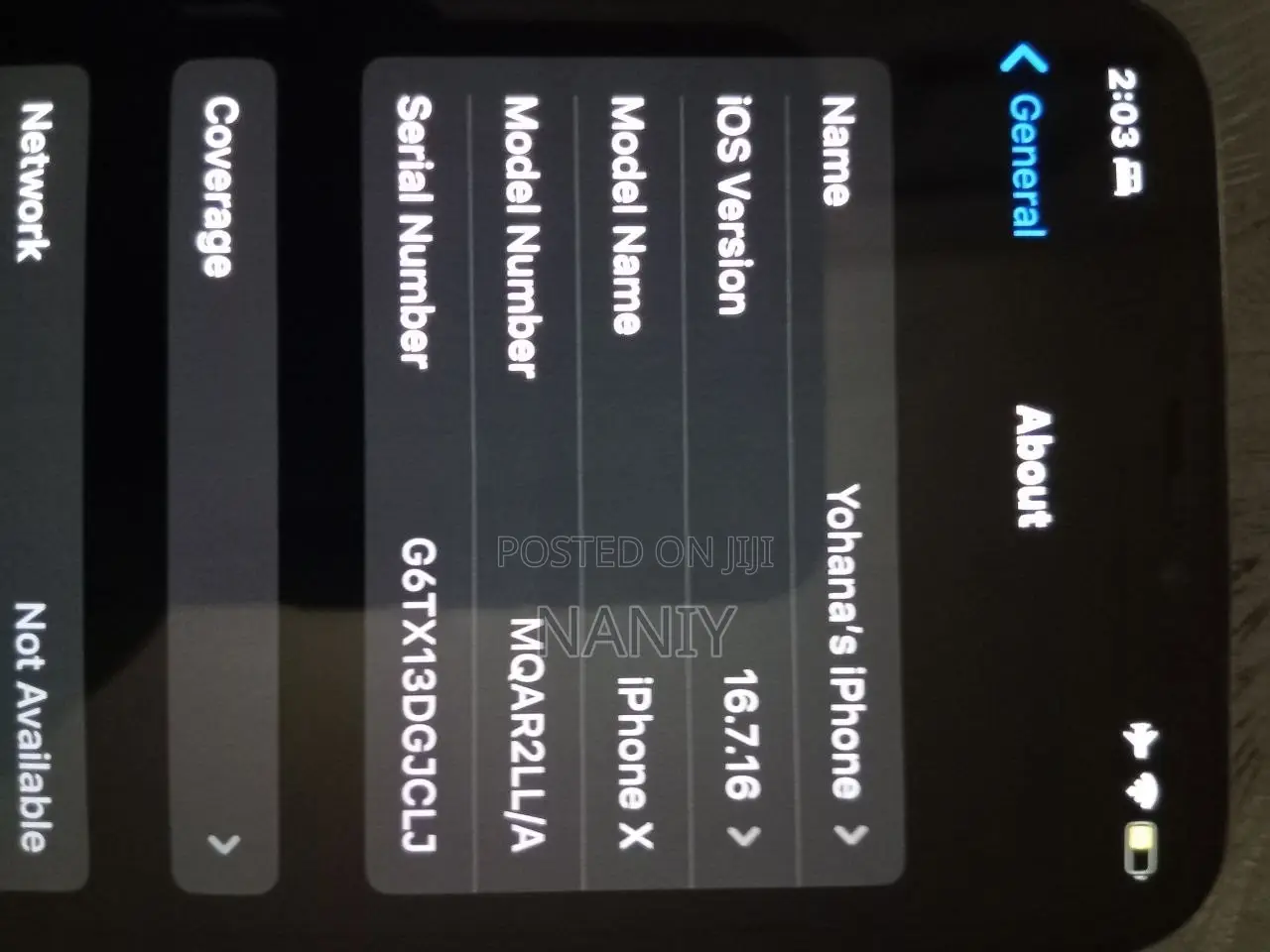 Apple iPhone X 64 GB Silver