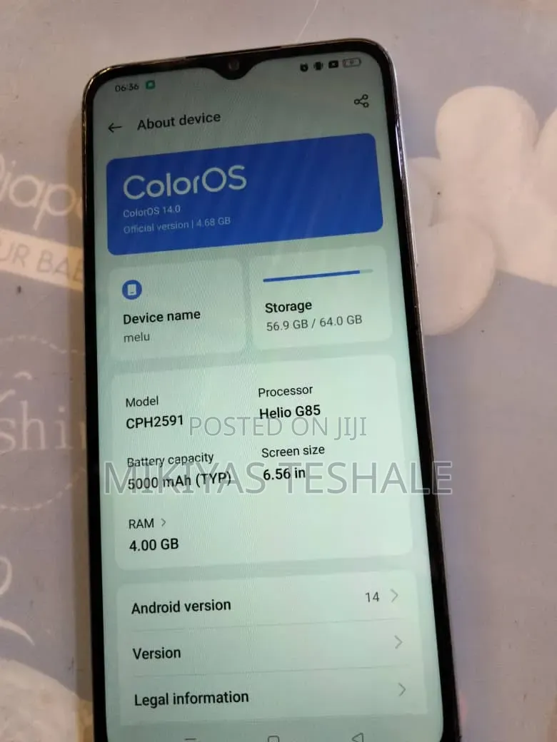 Oppo A18 64 GB Blue