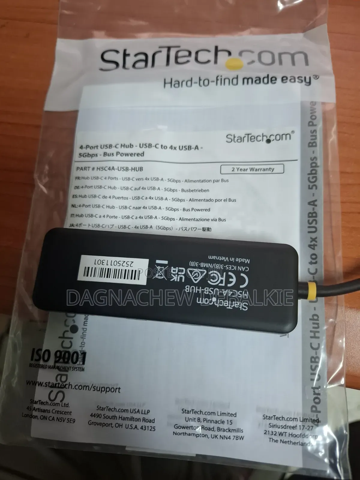 4-Port USB-C Hub