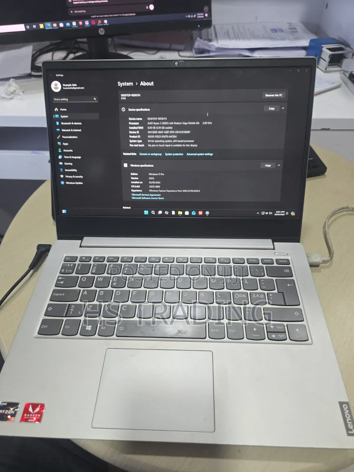 Laptop Lenovo IdeaPad S340 8GB AMD Ryzen 3 SSD 256GB