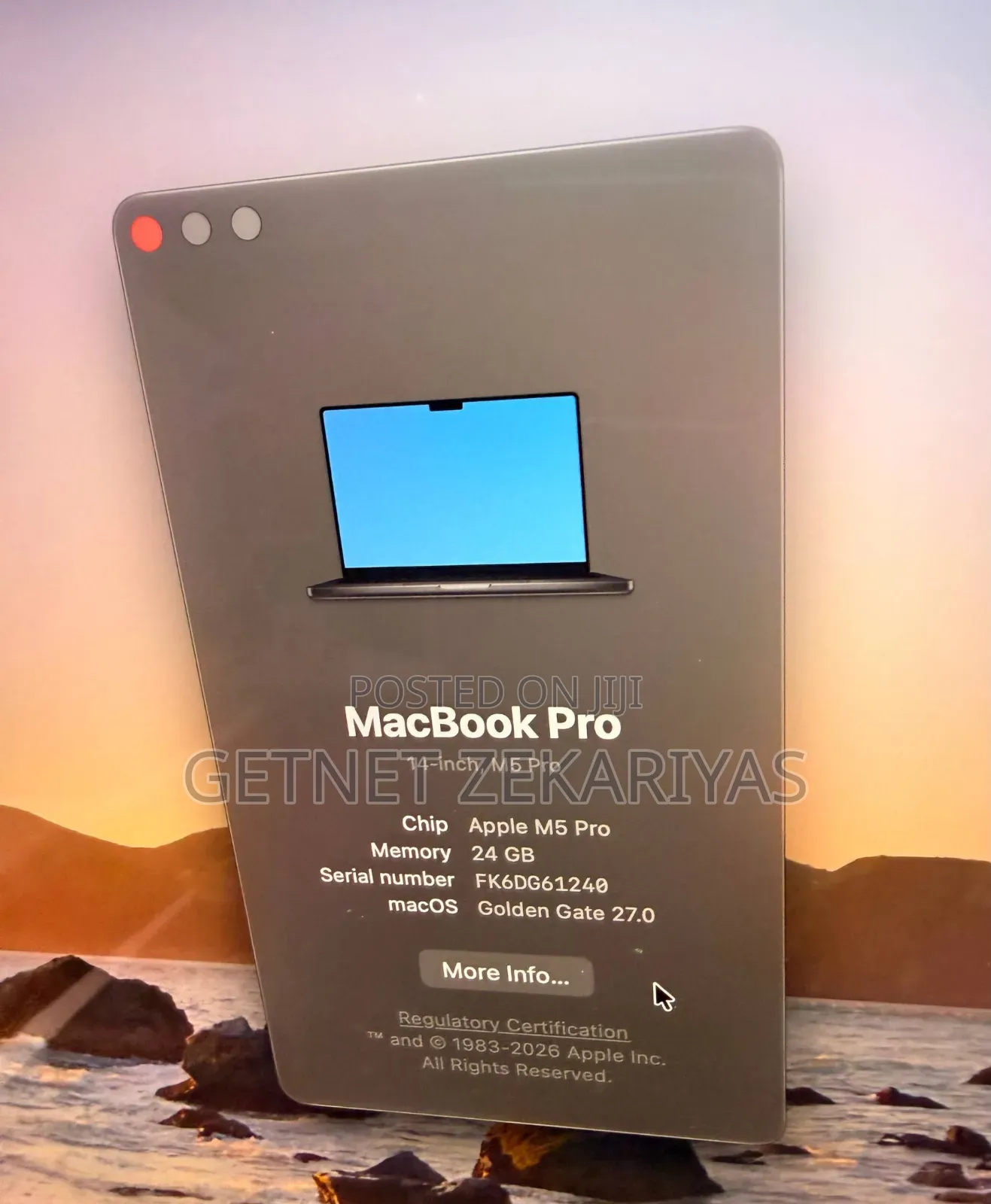 New Laptop Apple MacBook Pro 2025 M5 24GB Apple M5 SSD 1T