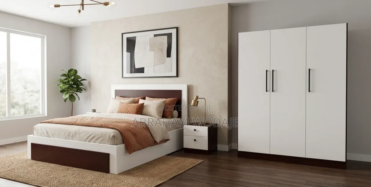 Oak Modern Bed
