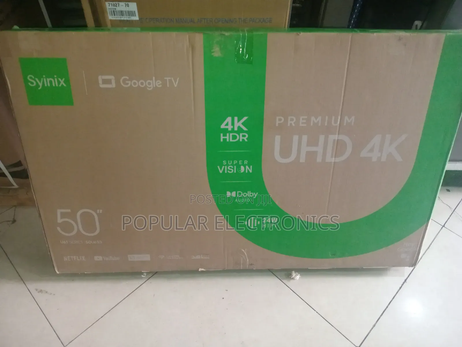 Syinix TV 50inchi Qled Smart Android TV