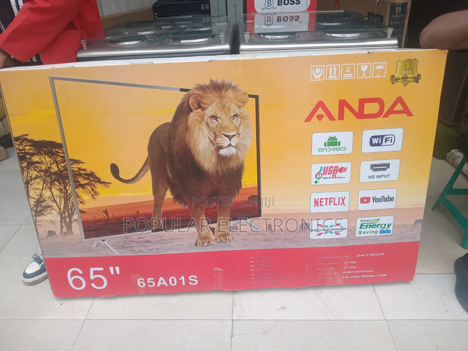 Anda TV 65inch Smart Android TV