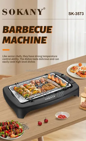 Sokany Electric Grill Non-Stick Coating ሶካኒ ኤልክትሪክ ግሪል መጥበሻ