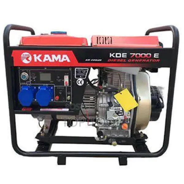 ,Kama KDE 7000E በአየር የሚቀዘቅዝ፣ ክፍት ፍሬም ያለው እና በኤሌክትሪክ ቁልፍ የሚነሳ ተንቀሳቃሽ