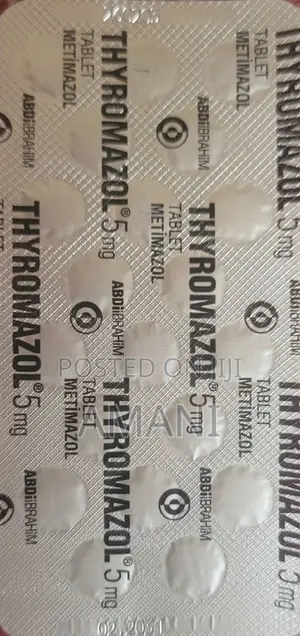 Metimazol (Methimazole / Thiamazole), 5mg