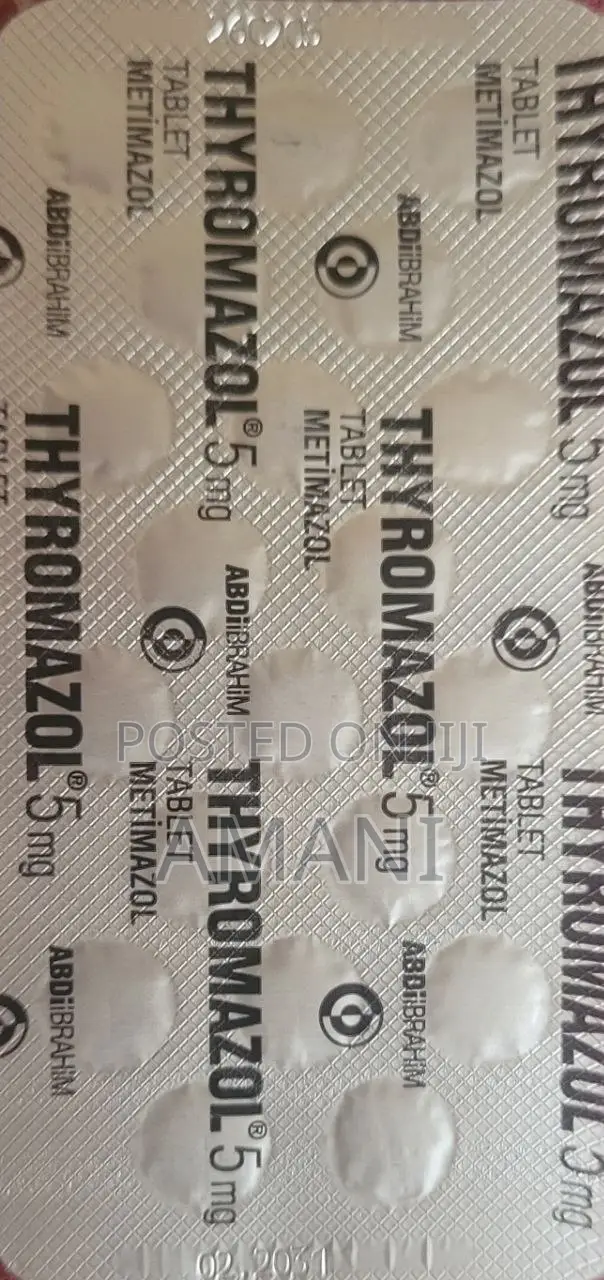 Metimazol (Methimazole / Thiamazole), 5mg
