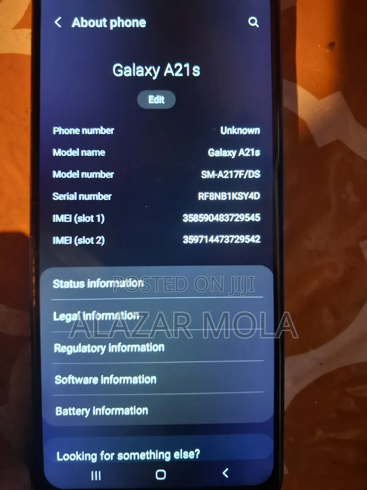 Samsung Galaxy A21s 64 GB Blue