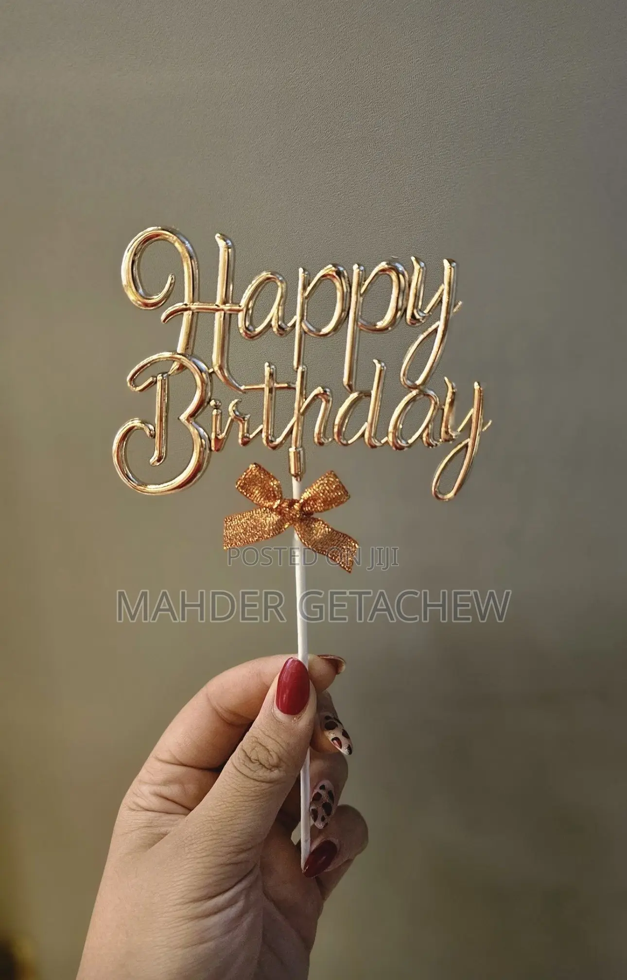 Happy Birthday Cake Topper