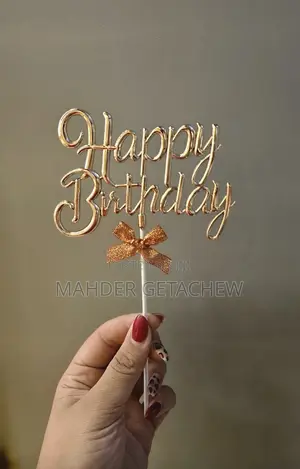Happy Birthday Cake Topper