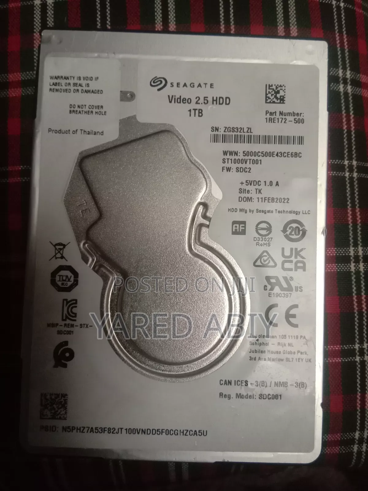 HDD Hard Disk 1TB