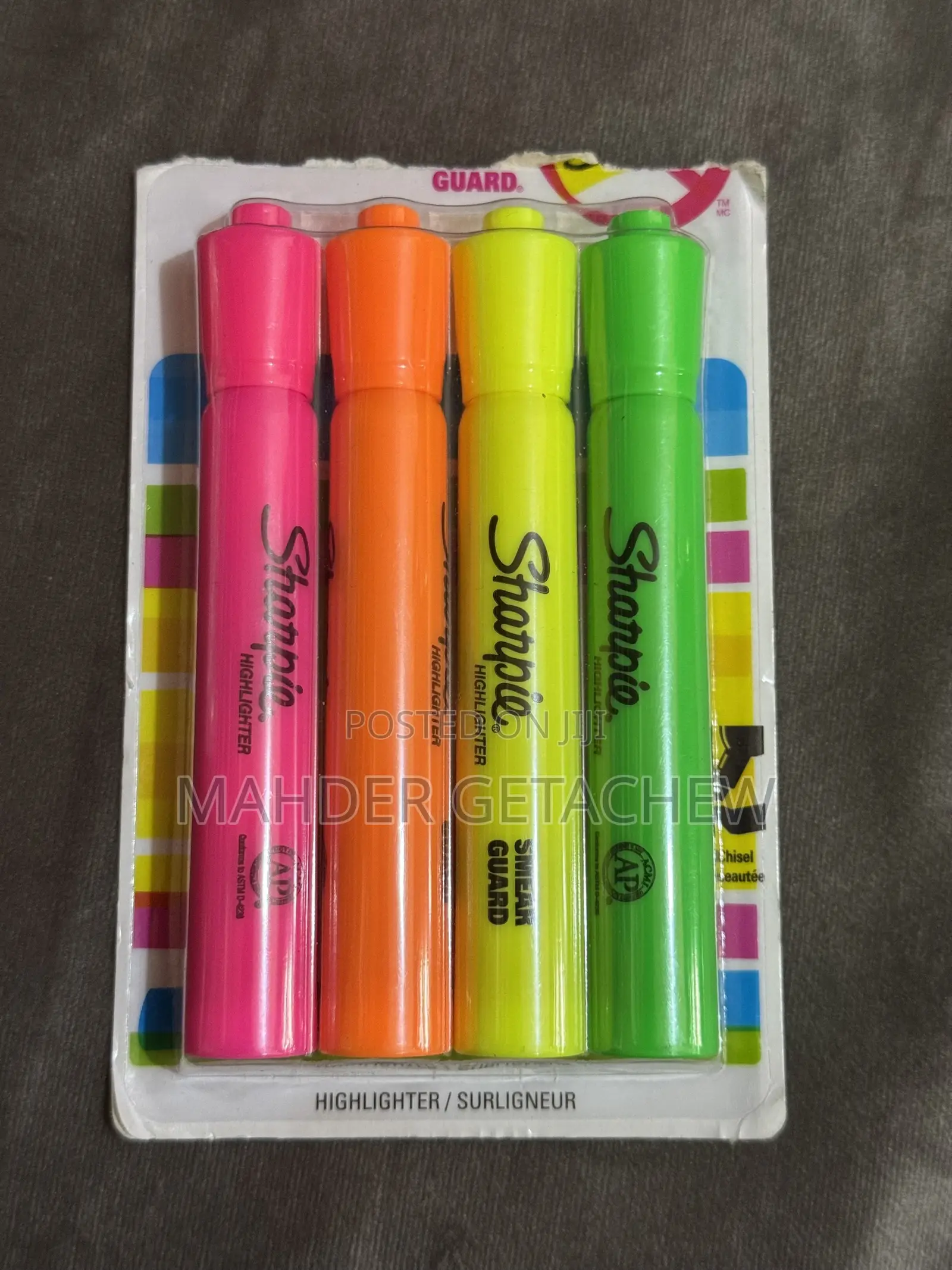 Sharpie Highlighters – 4-Color Set