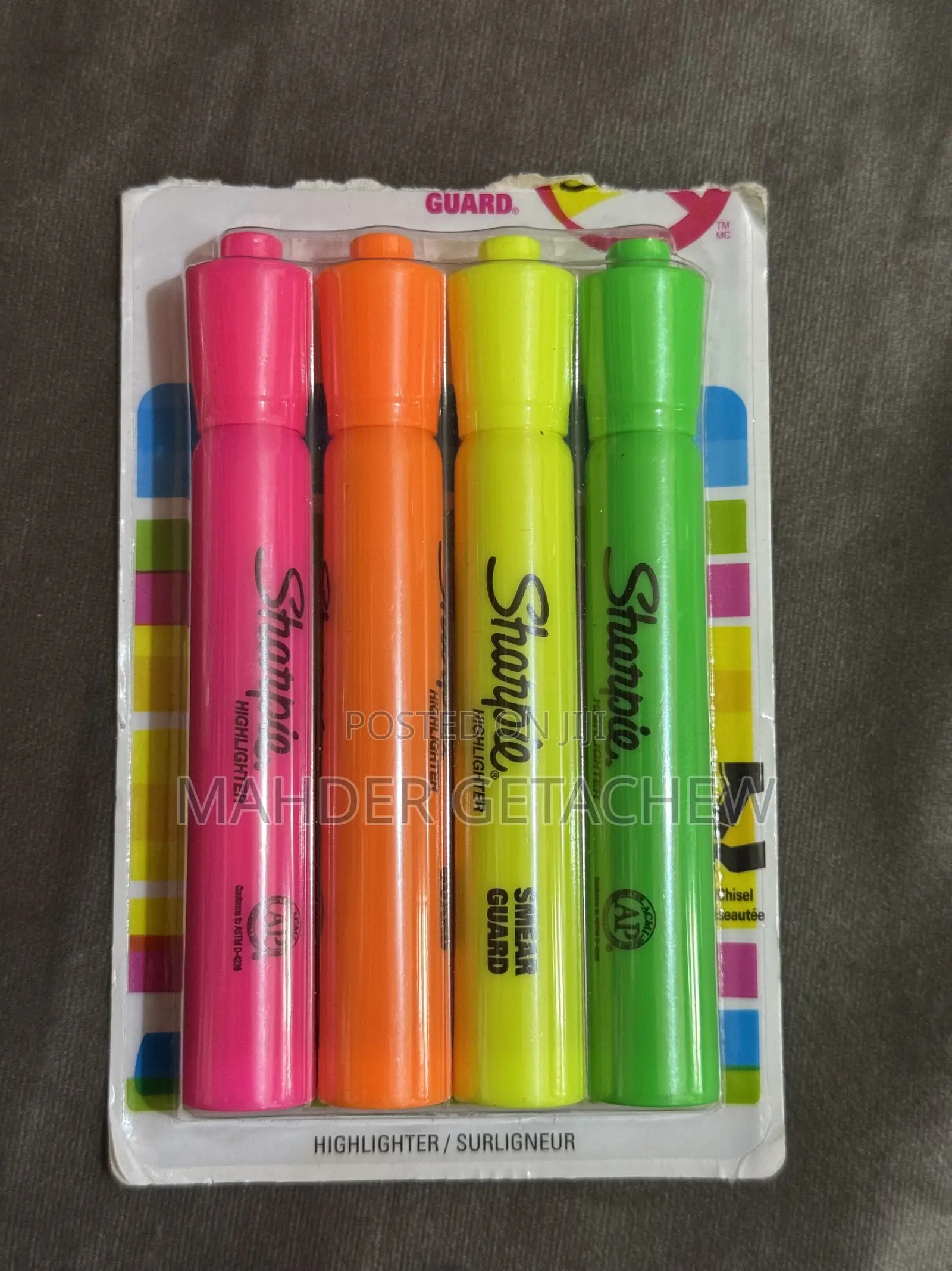 Sharpie Highlighters – 4-Color Set