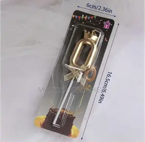Gold Number Birthday Candles