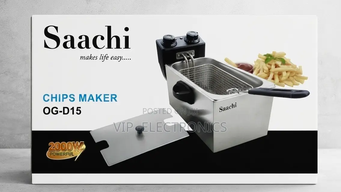 Saachi Chips Maker Electric Deep Fryer 2000W – OG-D15