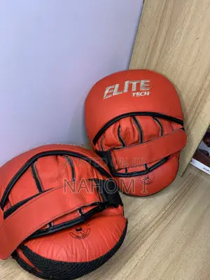 Red and Black Curved Boxing Focus Pads