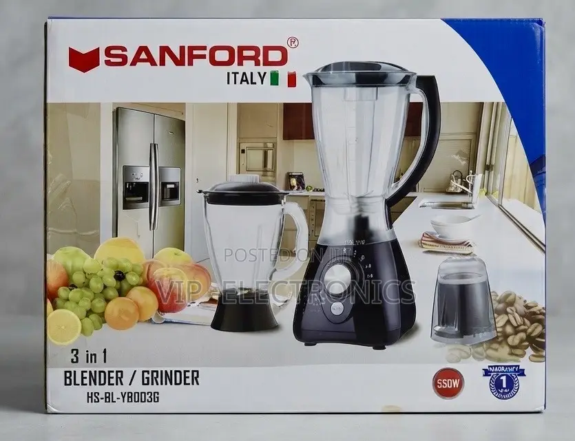 Sanford Italy Blender End Grinder 3-in-1 550W HS-BL-YB003G