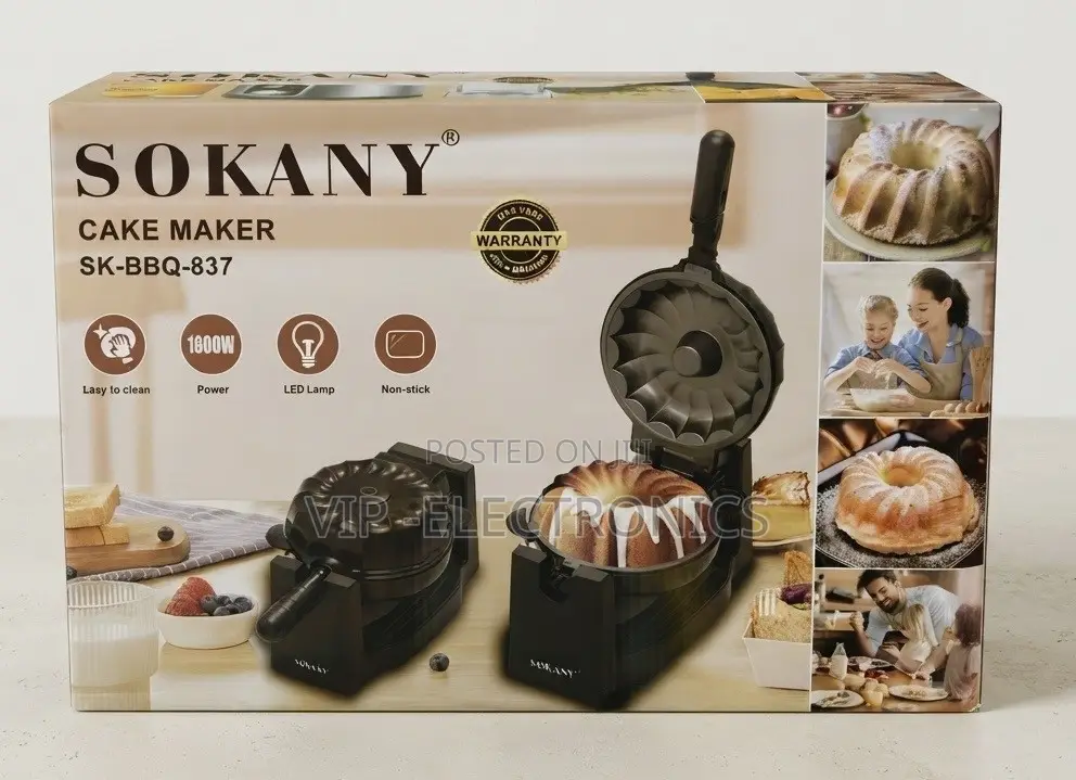 Sokany Cake Maker 1000W – SK-BBQ-837