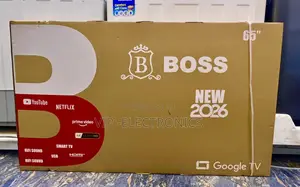 BOSS 65 Inch TV Smart Ultra HD Google Frameless QLED TV (2026 Model