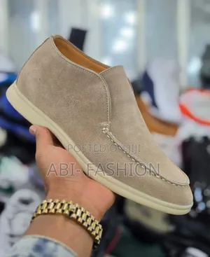 Loro Piana Open Walk Suede Ankle Boots