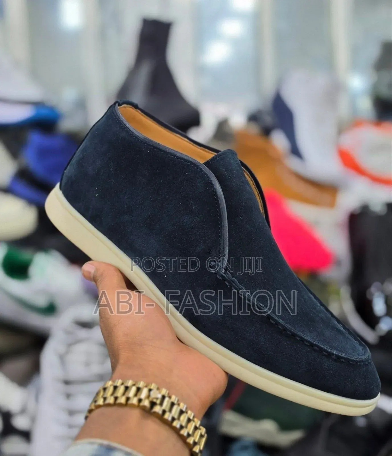 Loro Piana Open Walk Suede Ankle Boots
