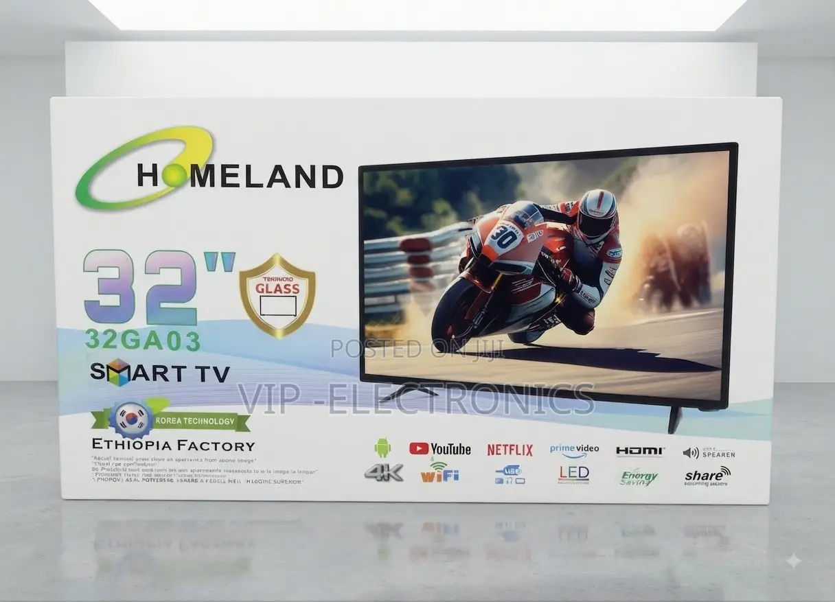 Homeland 32 Inch TV Smart Android New 2025 TV, Model Code 32GA03