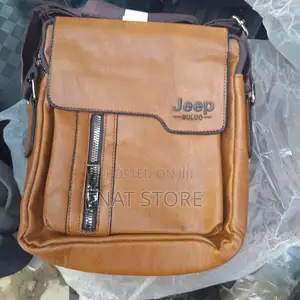 Jeep Buluo Branded Men's Leather Crossbody Shoulder Sling Bag.