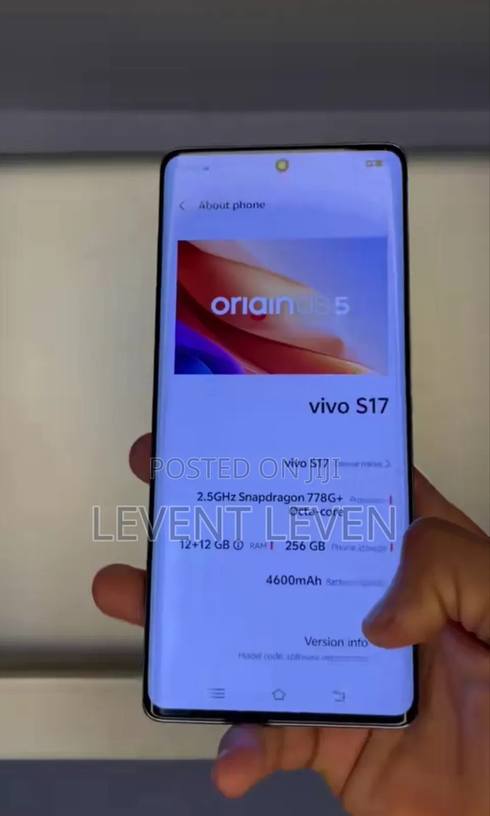 New Vivo S17 256 GB Blue