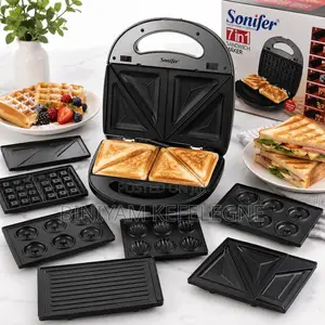 Sonifer 7-in-1 Sandwich Maker
አንድ ማሽን፣ ብዙ አጠቃቀሞች!